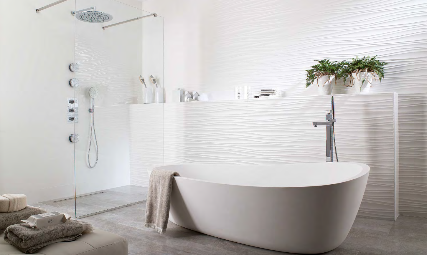 PORCELANOSA WHITE WAVE BATH