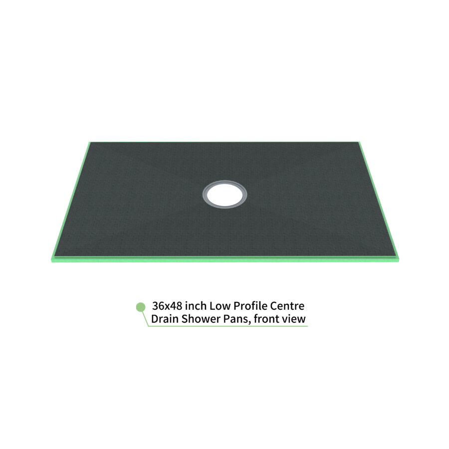 36 X 48 Low Profile Centre Drain Shower Pans HYDRO BLOK 36-x-48-low-profile-centre-drain-shower-pans-hydro-blok