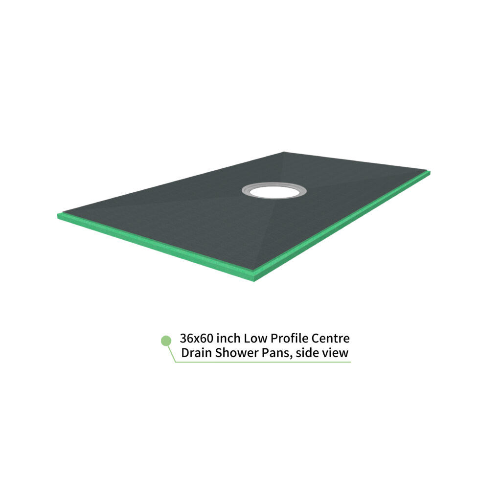 36 X 60 Low Profile Centre Drain Shower Pans HYDRO BLOK 36-x-60-low-profile-centre-drain-shower-pans-hydro-blok