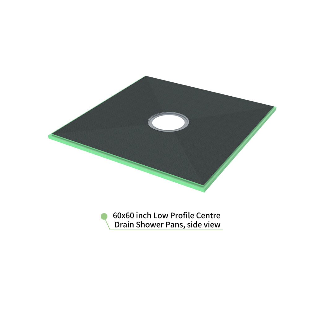 60” x 60” Low Profile Centre Drain Shower …