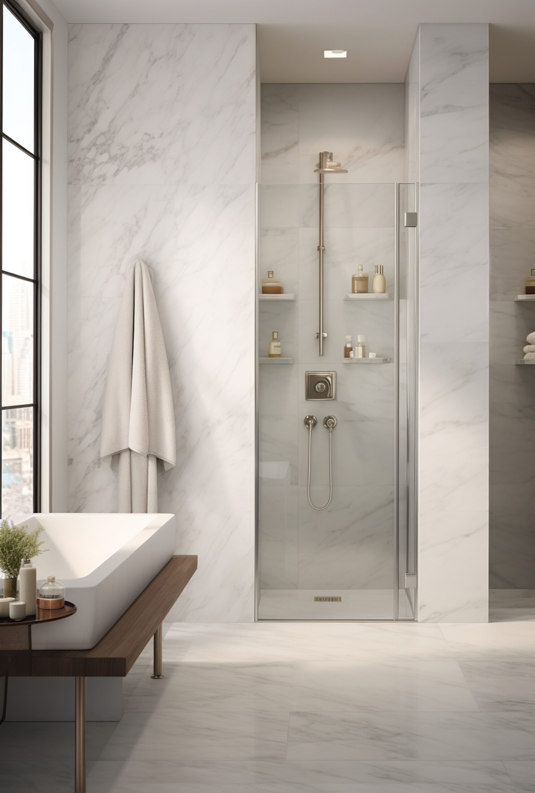 curbless showers